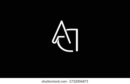 AD, DA ABSTRACT LETTER LOGO MONOGRAM