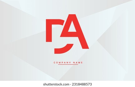 Monograma con el logotipo de las letras abstractas AD, DA