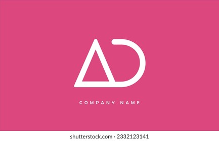 AD, DA Abstract Letters Logo Monogram