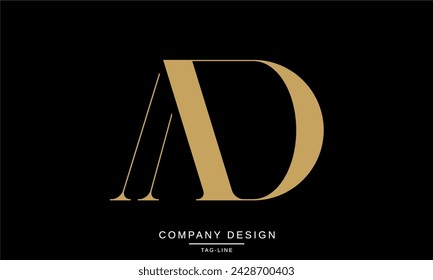 AD, DA Abstract Letters Logo Monogram