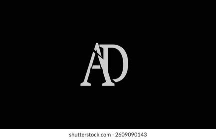 AD ,DA,  Abstract logo letters monogram
