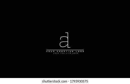 ad da abstract vector logo monogram template