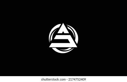 AD DA abstract vector logo monogram