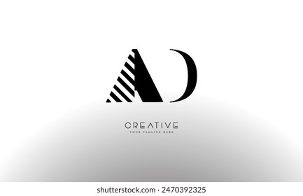 AD DA Alphabets Letters Logo Monogram