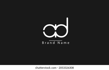 ad da a d abstract vector logo monogram template