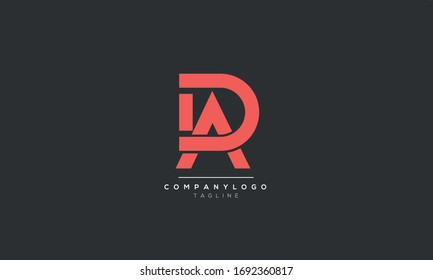 AD DA A D Letter Logo Alphabet Design Template Vector