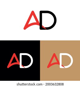 AD DA A D Letter Logo Design