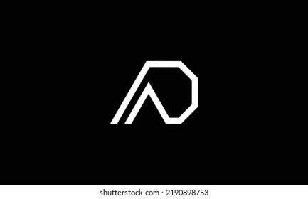 AD DA letter logo creative modern template vector design