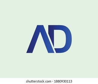 AD DA LETTER LOGO DESIGN VECTOR TEMPLATE