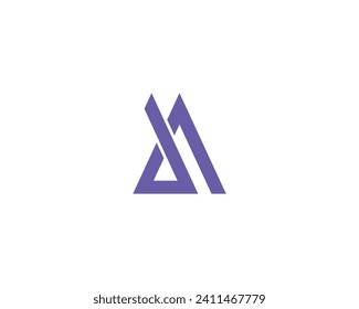 AD DA logo design vector template