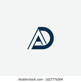 AD or DA logo and icon designs