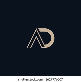 AD or DA logo and icon designs