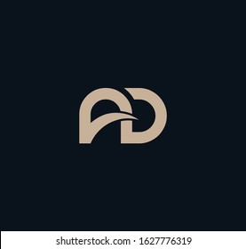 AD or DA logo and icon designs