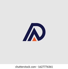 AD or DA logo and icon designs