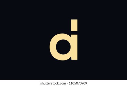 ad da Lowercase Letter Initial Logo Design Template Vector Illustration