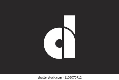 ad da Lowercase Letter Initial Logo Design Template Vector Illustration