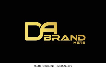 AD ,DA,A ,D Abstract Letters Logo Monogram Design Template