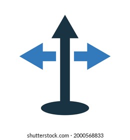 Ad, direction icon. Simple editable vector design isolated on a white background.