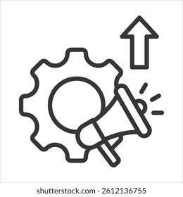 Ad Extensions Icon Vector Illustration Outline