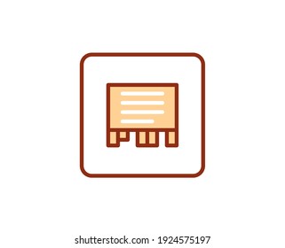 Icono plano. Señales de línea delgada para el logotipo de diseño, tarjeta de visita, etc. Símbolo de esquema único de alta calidad para diseño web o aplicación móvil. Pictograma de esquema de marketing.