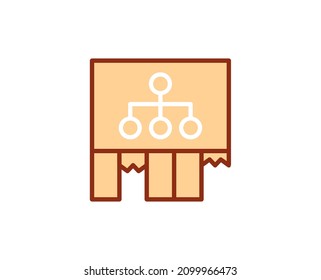 Ad flat icon. Thin line signs for design logo, visit card, etc. Single high-quality outline symbol for web design or mobile app. Marketing outline pictogram.