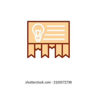 Ad flat icon. Thin line signs for design logo, visit card, etc. Single high-quality outline symbol for web design or mobile app. Marketing outline pictogram.