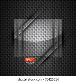 Ad glass frame vector abstract background