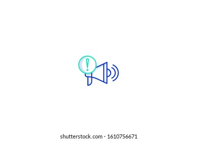 Ad icon in trendy flat style isolated on white background vector illustration
