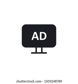 AD Icon Vector Illustration Eps