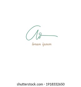 ad initial code elegant handwriting