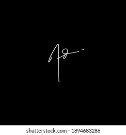 Antecedar fondo negro de escritura a mano inicial