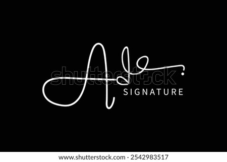 Ad initials Handwriting signature logo. AB Hand drawn Calligraphy lettering Vector. Ad letter real estate, beauty, photography letter logo design
