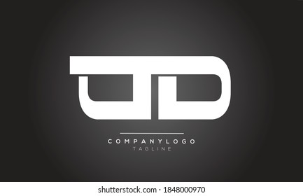 AD initials monogram alphabet logo design