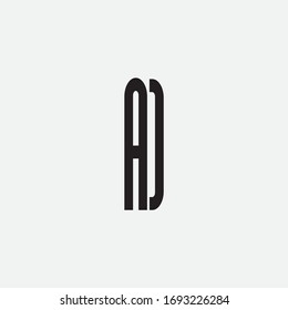 AD letter based minimal logo design and creative sign