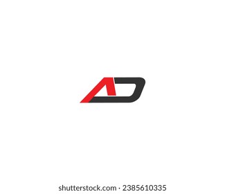 AD letter creative logo design element