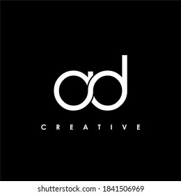 AD Letter Initial Logo Design Template Vector Illustration