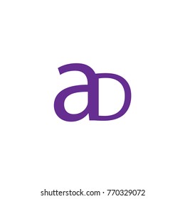 ad letter logo design