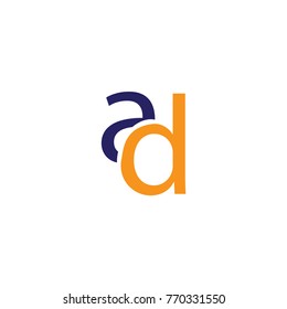 ad letter logo design