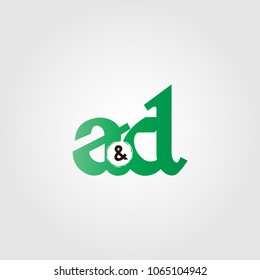 ad Letter Logo Design. Creative Letter Logo Template.