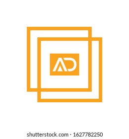 AD Letter Logo Design with Creative Modern icon &  design vector.