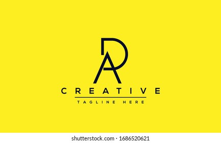 AD Letter Logo Design. Creative Modern A D Letters Icon vector Illustration.