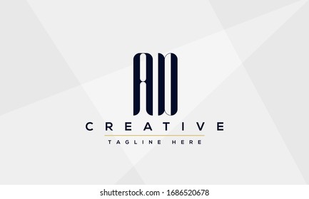 AD Letter Logo Design. Creative Modern A D Letters Icon vector Illustration.