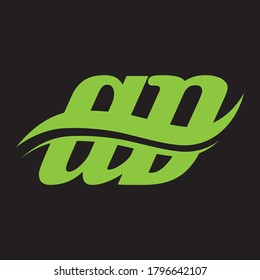 Diseño del logotipo de la carta AD Icono creativo Icono moderno Letras Vector Logotipo