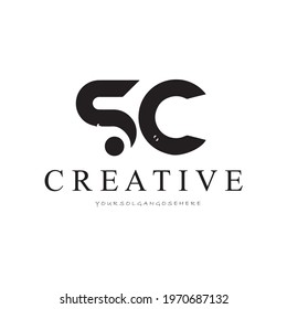 AD Letter Logo Design with Creative Modern Trendy Typography and Black Colors.