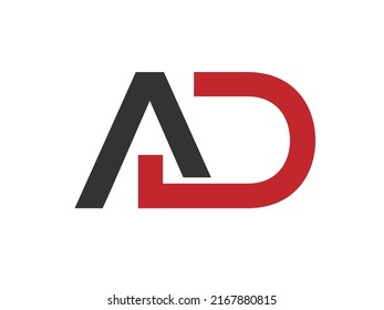 Ad Letter Logo Design Creative Modern Stock Vector (Royalty Free ...