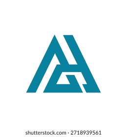 Design do logotipo da carta AD. AD Vetor de design de logotipo de letra criativa, Design de logotipo inicial de letra AD.