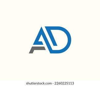 
AD letter logo design, FAD letter logo design