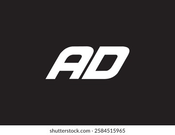 AD letter logo and initial logo design