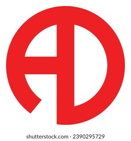 ad letter logo vector logo illustration design