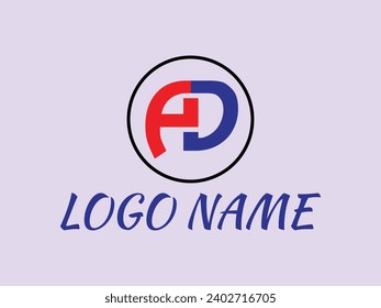 plantilla vectorial de logotipo de letra de anuncio